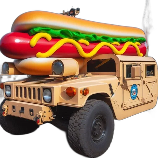 food, weapon, car, animal transparent PNG cut-out