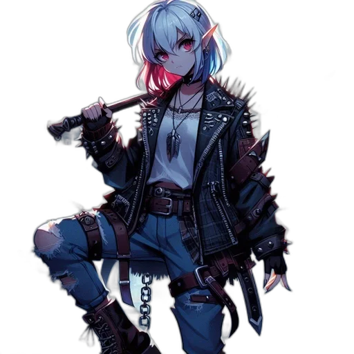 jacket, staff, weapon, sword transparent PNG cut-out
