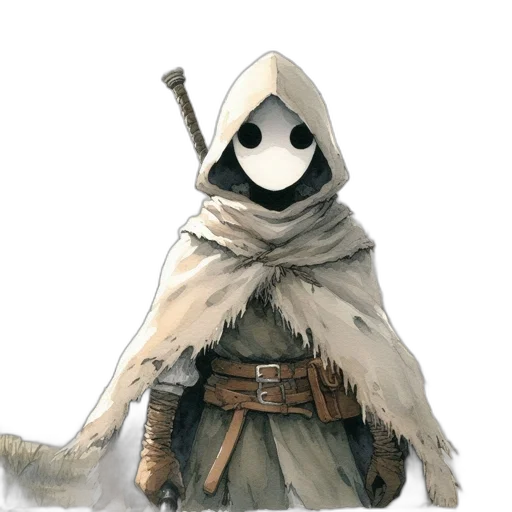 mask, staff, jacket, weapon transparent PNG cut-out