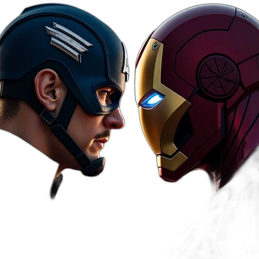 mask, comic book art, concept art, 3d render transparent PNG cut-out