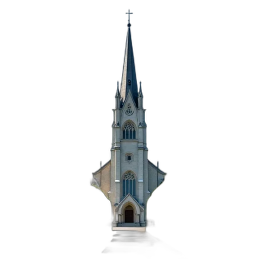 building, staff, crown, 3d render transparent PNG cut-out