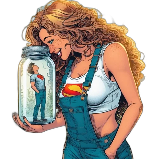 comic book art, concept art, cartoon, underwater transparent PNG cut-out