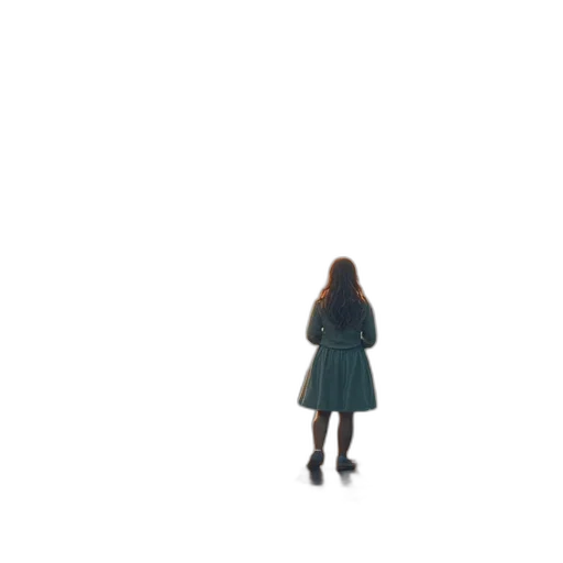 dress, robot, hair, jacket transparent PNG cut-out