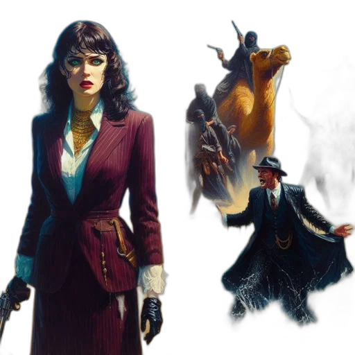 concept art, fantasy art, comic book art, photorealistic transparent PNG cut-out