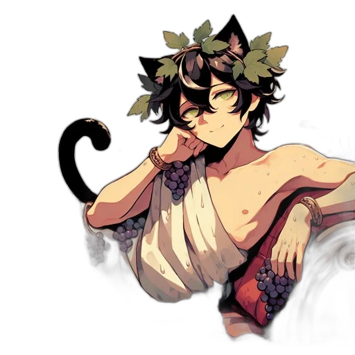 flower, staff, creature, watercolor transparent PNG cut-out