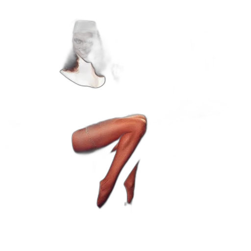 shoes, hair, mask, dress transparent PNG cut-out