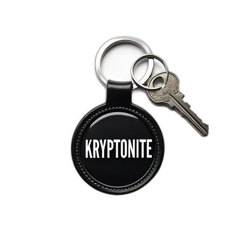 black, white, coiled, keychain transparent PNG cut-out