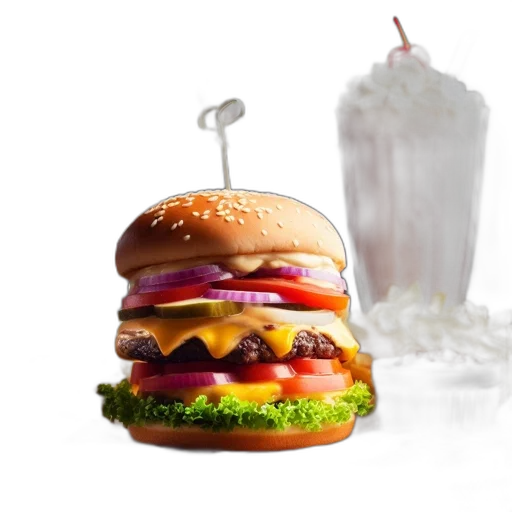food, 3d render, photorealistic, concept art transparent PNG cut-out