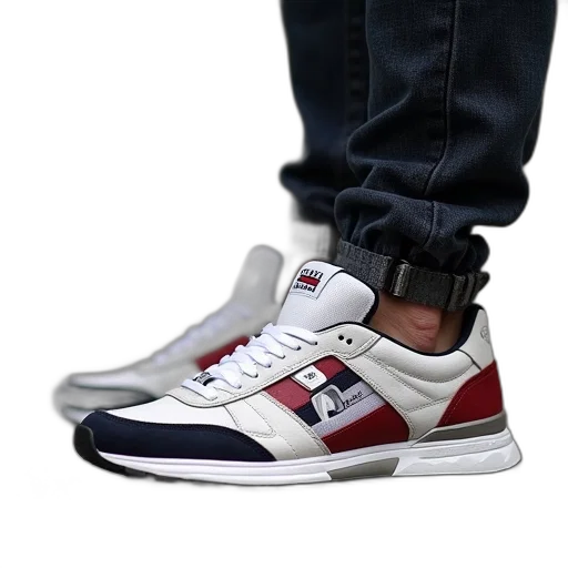 shoes, 3d render, photorealistic, tommy transparent PNG cut-out