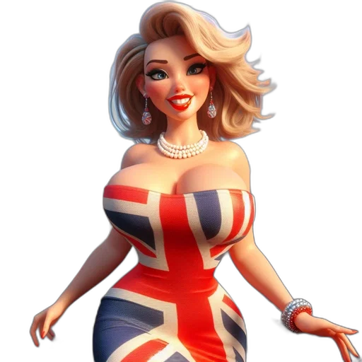 dress, cartoon, concept art, 3d render transparent PNG cut-out