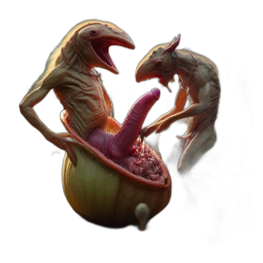 dragon, creature, animal, food transparent PNG cut-out