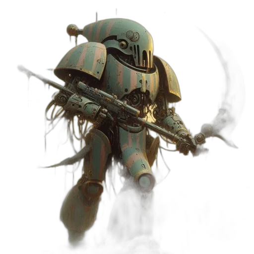 robot, weapon, creature, staff transparent PNG cut-out