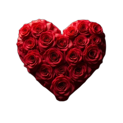 flower, jewelry, photorealistic, red transparent PNG cut-out