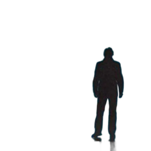 jacket, staff, robot, creature transparent PNG cut-out