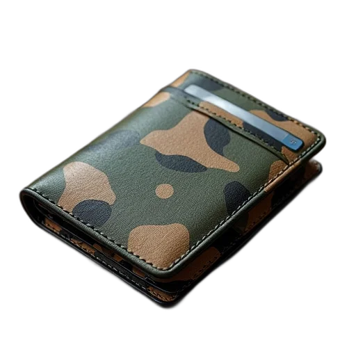 camouflage, men, wallet, card transparent PNG cut-out
