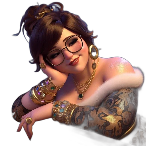 jewelry, dress, staff, fantasy art transparent PNG cut-out