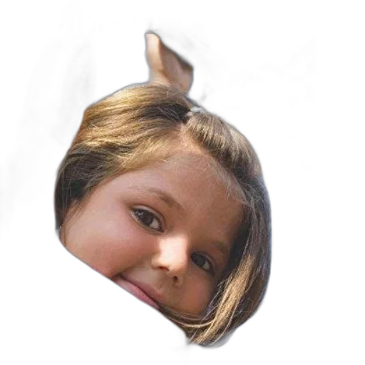 face, hair, mask, creature transparent PNG cut-out