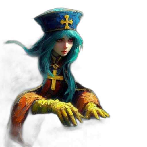 staff, hat, crown, face transparent PNG cut-out