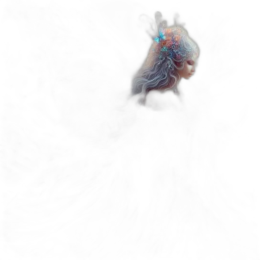 dragon, hair, creature, crown transparent PNG cut-out