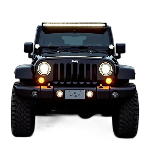 car, photorealistic, cree, led transparent PNG cut-out