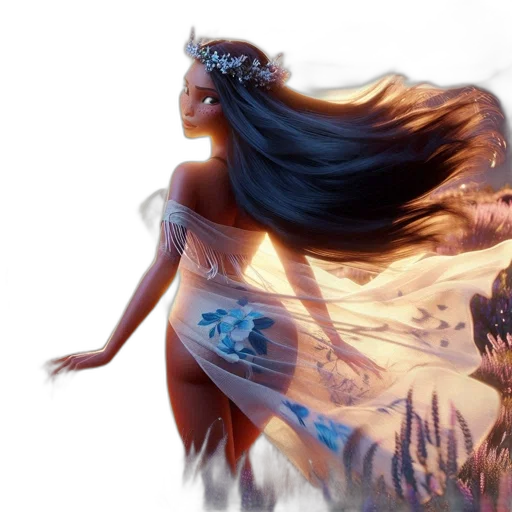 dress, fantasy art, concept art, comic book art transparent PNG cut-out