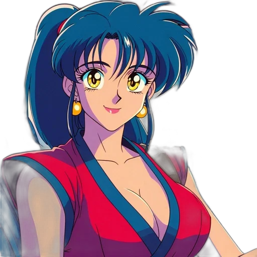 dress, anime, vaporwave, cartoon transparent PNG cut-out