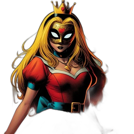 crown, comic book art, concept art, woman transparent PNG cut-out