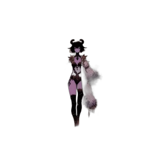 creature, staff, mask, dress transparent PNG cut-out
