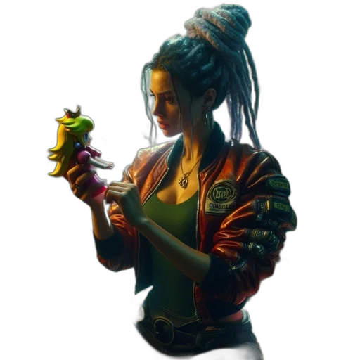 staff, jacket, weapon, dragon transparent PNG cut-out