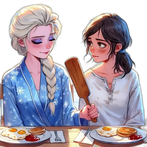 food, staff, anime, pixel art transparent PNG cut-out