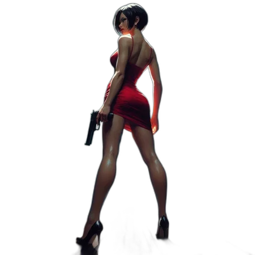 dress, weapon, staff, concept art transparent PNG cut-out