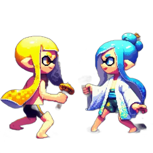 pixel art, concept art, 3d render, vaporwave transparent PNG cut-out