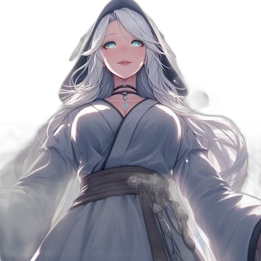 dress, staff, sword, face transparent PNG cut-out