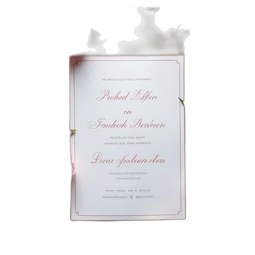sample, wedding, invitations transparent PNG cut-out