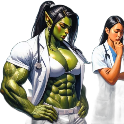 comic book art, concept art, fantasy art, photorealistic transparent PNG cut-out