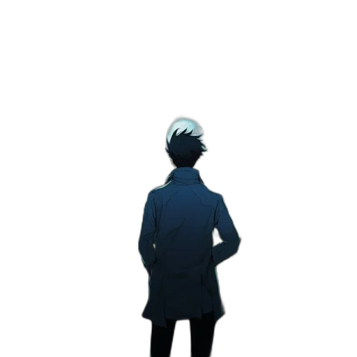 staff, jacket, hat, robot transparent PNG cut-out