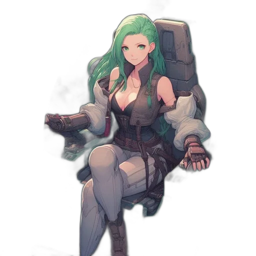 weapon, robot, staff, dress transparent PNG cut-out