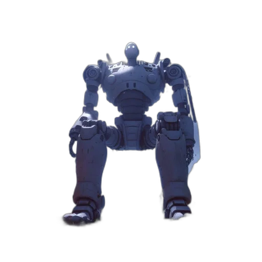 robot, weapon, staff, 3d render transparent PNG cut-out