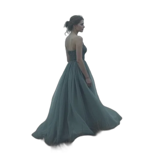 dress, jewelry, crown, 3d render transparent PNG cut-out