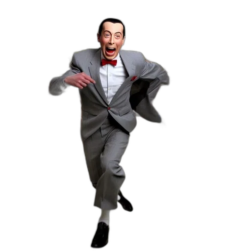 robot, creature, jacket, staff transparent PNG cut-out
