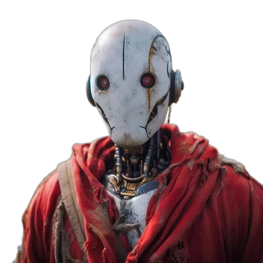 mask, robot, face, creature transparent PNG cut-out