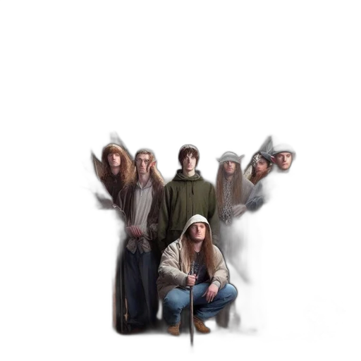 jacket, staff, hat, concept art transparent PNG cut-out