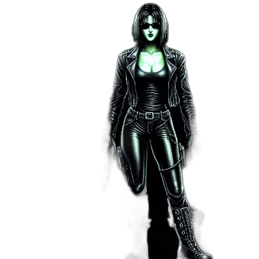jacket, comic book art, concept art, fantasy art transparent PNG cut-out