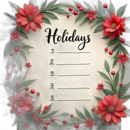 christmas, list, text, holidays transparent PNG cut-out