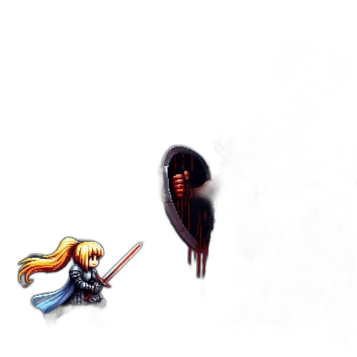sword, weapon, hair, staff transparent PNG cut-out