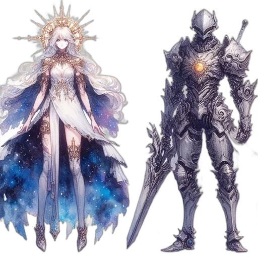 concept art, fantasy art, anime, pixel art transparent PNG cut-out