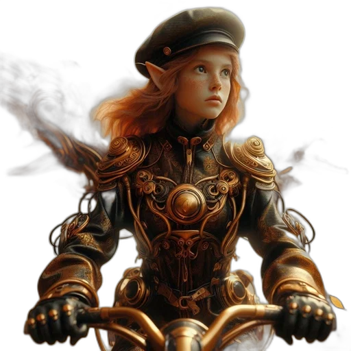 robot, staff, concept art, fantasy art transparent PNG cut-out