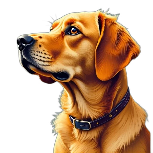 animal, staff, face, photorealistic transparent PNG cut-out