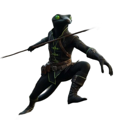 creature, dragon, staff, animal transparent PNG cut-out
