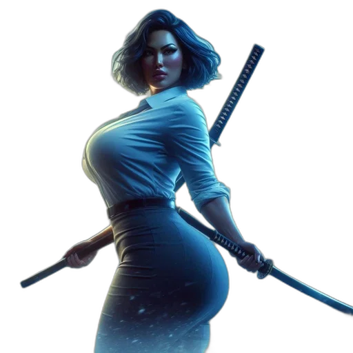 staff, dress, sword, concept art transparent PNG cut-out